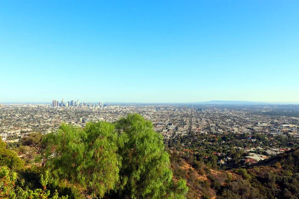 Los Angeles sokaklarının yukarıdan manzarası — Stok fotoğraf