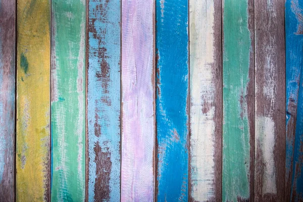 Velho colorido grunge textura de madeira fundo — Fotografia de Stock