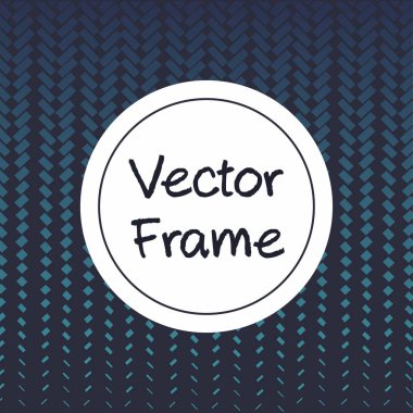 Abstract Blue Frame