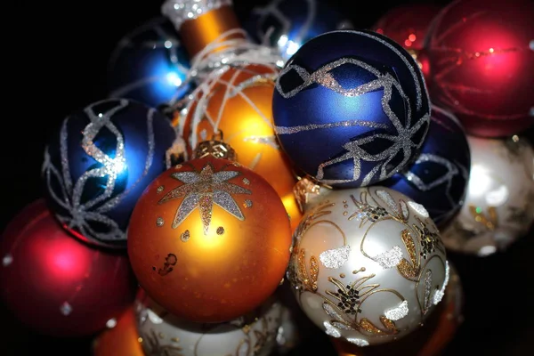 Muchas Bolas Navidad Atadas Paquete —  Fotos de Stock