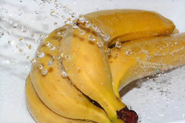 Υγιεινός Τρόπος Ζωής Δίαιτα Φρούτων Ένα Μάτσο Ώριμες Κίτρινες Μπανάνες — Φωτογραφία Αρχείου