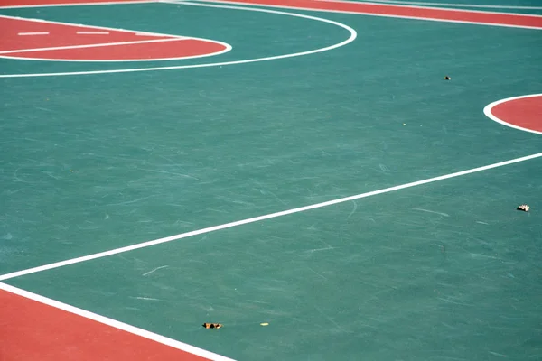 Крупный план баскетбольной площадки — стоковое фото