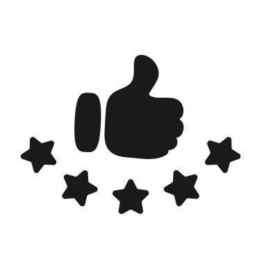 Müşteri memnuniyeti seviyesi. Başparmak, ürün değerlendirmelerindeki yıldız reytinglerine dayandı.