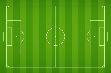 Futbol sahası. Futbol oynarken şok olan en iyi manzara sahası..