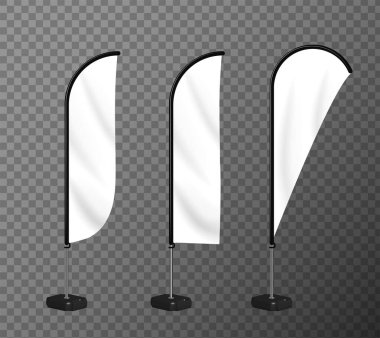 Download Realistic Flag Mockup Free Vector Eps Cdr Ai Svg Vector Illustration Graphic Art