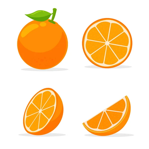 Frutas cítricas ricas en vitamina C. Agrias, que ayudan a sentirse frescas . — Vector de stock