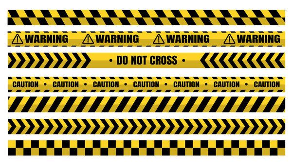 Hazardous warning tape sets must be careful for construction and crime.