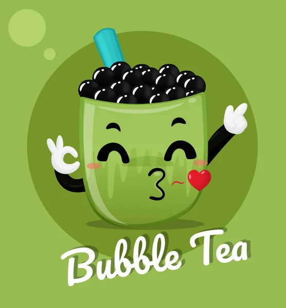 Chá de leite de bolha, bebidas deliciosas Que está se tornando muito popular — Fotografia de Stock