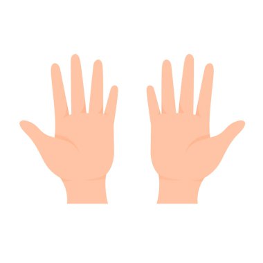 El vektörü. Bir insanın iki eli Bir şeyler yapmaya başlama fikri