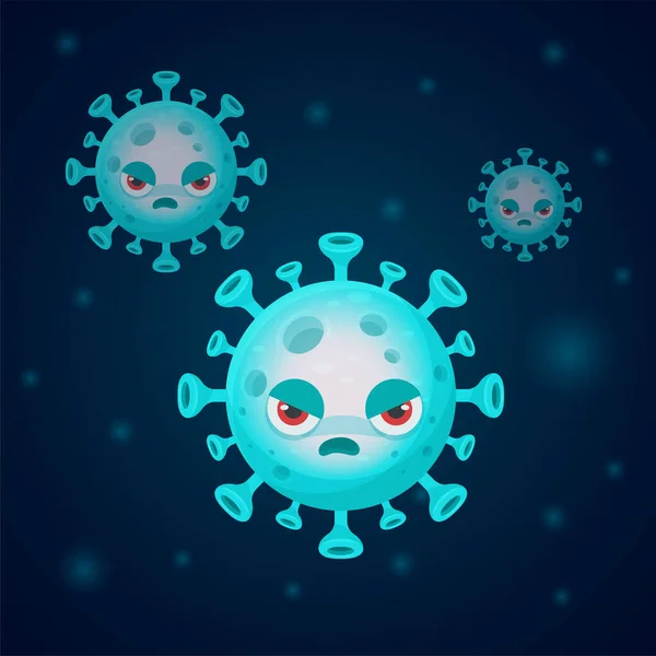 Eine Neue Art Von Coronavirus Die 2019 China Stark Verbreitet — Stockvektor