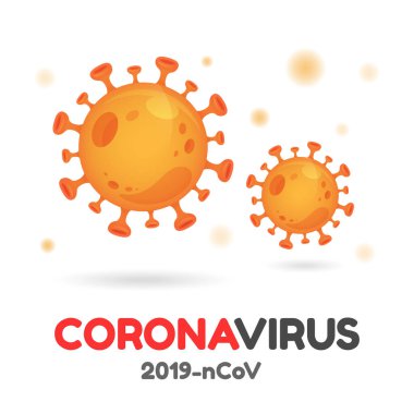 Corona virüs molekül ikonu. Corona virüsü tüm dünyaya yayıldı..