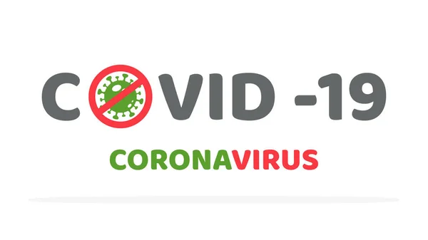 Covid Est Nom Virus Couronne Qui Propage Dans Monde Entier — Image vectorielle