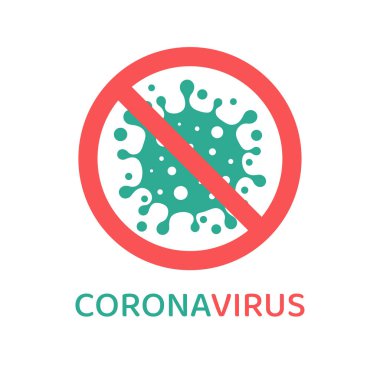 Corona Virüs Simgesi. Corona Virüsü 'nün Gölge Vektörü Virüsün yayılmasını önleme ve durdurma kavramı