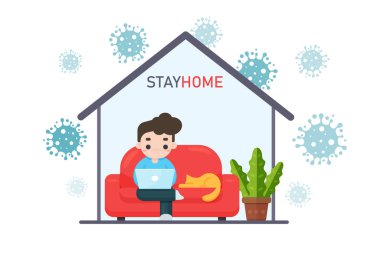 Ofis personeli evde çalışırken gözaltına alındı. Corona virüsüyle dolu evin dışında..