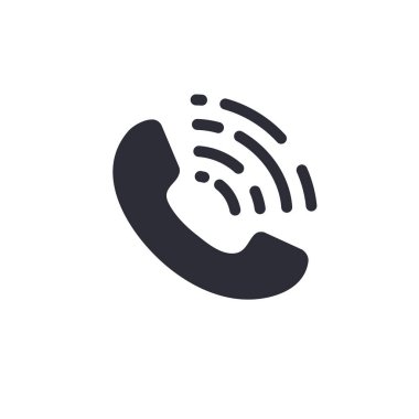 Simge vektörünü ara. Vektör telefon gürültülü sembol çağrı merkezi hattı. Beyaz arkaplanda izole et.