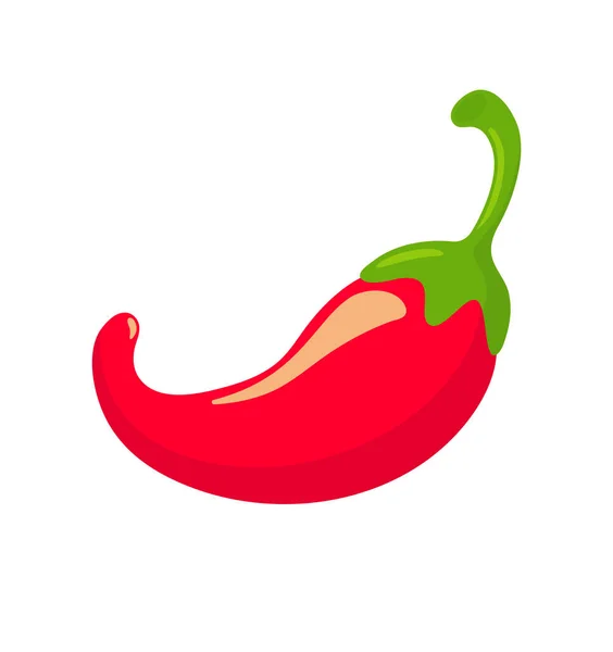 Chile Picante Rojo Picante Para Cocinar Sabores Mexicanos Picantes Aislado — Vector de stock