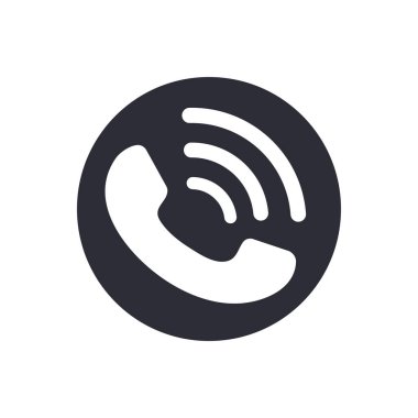 Telefon sesi çıkarmak için vektör simgesi. Ürün sipariş etmek için arama kavramı..