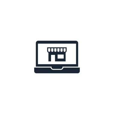 Dijital pazarlama yaratıcı ikonu. Basit bir illüstrasyon. Kimden