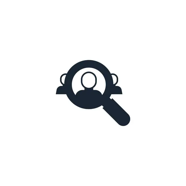 Hedef Seyirci yaratıcı ikonu. Basit bir illüstrasyon. Kimden