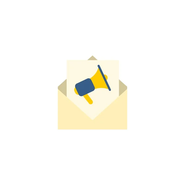 E-postmarknadsföring kreativ ikon. platt enkel illustration. Från — Stock vektor