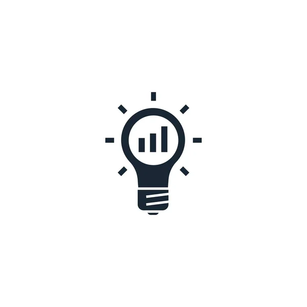 Pazarlama çözümleri yaratıcı ikon. Basit bir illüstrasyon. Kimden