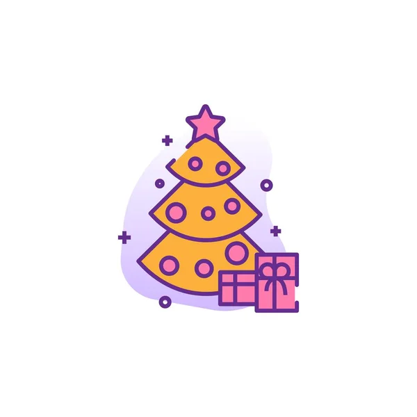 Julen kreativ ikon. platt flerfärgad illustration. — Stock vektor