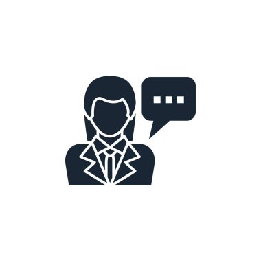 İnsan kaynakları danışmanı yaratıcı ikon. çok renkli resimlerle dolu. Kimden