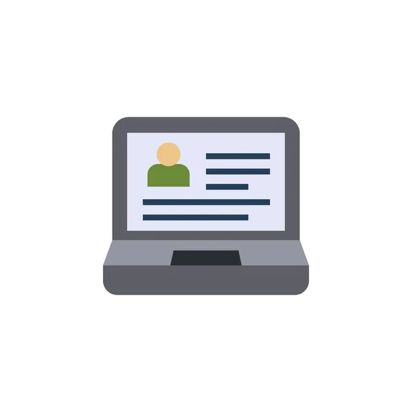 HR yazılım yaratıcı ikonu. Düz renkli çizimler. Kimden