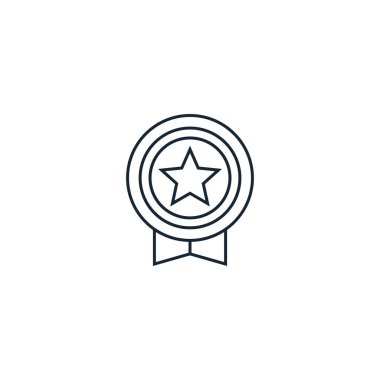 Yaratıcı ikon. Çizgi çizimi. Başarı simgeleri koleksiyonundan