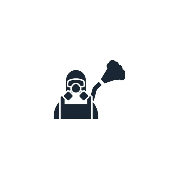 Dezenfeksiyon servisi yaratıcı ikonu. illüstrasyon dolu. Servislerden