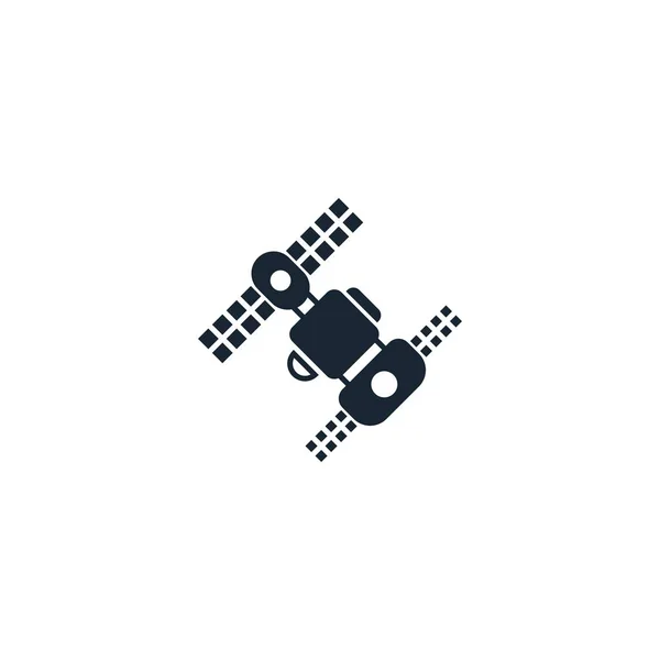 Space station creative icon. filled illustration. From Space — Stock Vector