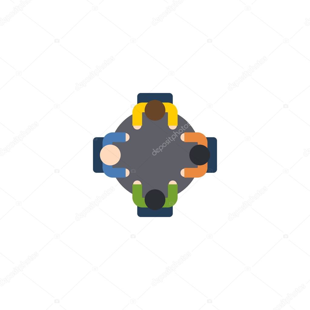 Team building creative icon. From Entrepreneurship icons collection. Isolated Team