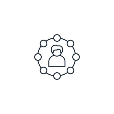 Sosyal Medya Pazarlama yaratıcı ikonu. Sosyal Medyadan