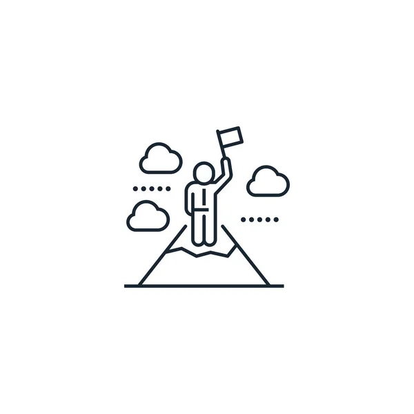 Başarı yaratıcı ikonu. İş ikonları koleksiyonundan. İzole edilmiş