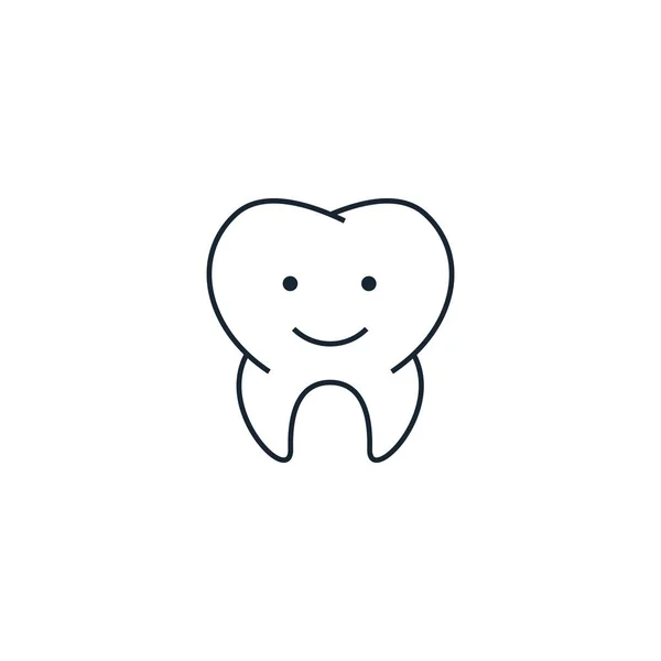 Ikon kreatif anak-anak kedokteran gigi. Dari koleksi ikon gigi - Stok Vektor