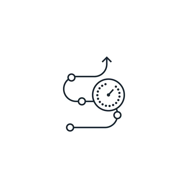 Zaman yaratıcı simgesi işleniyor. Teslimat simgeleri koleksiyonundan