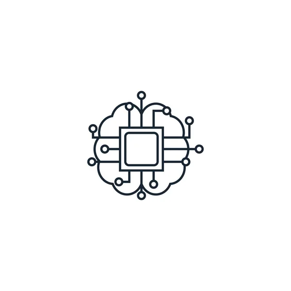 Icono creativo de Inteligencia Artificial. De iconos de Inteligencia Artificial — Vector de stock