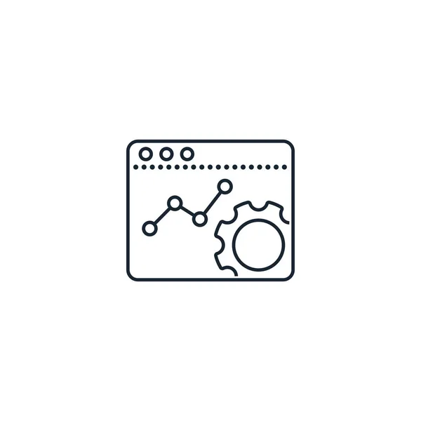Analytics app creatief pictogram. Uit Analytics research iconen — Stockvector
