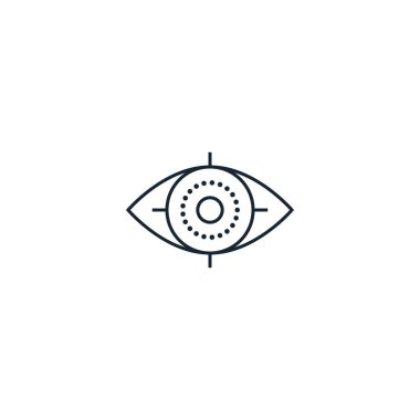 ophthalmology creative icon. From Medicine icons collection. Isolated