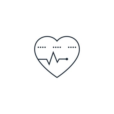 heart pulse creative icon. From Medicine icons collection