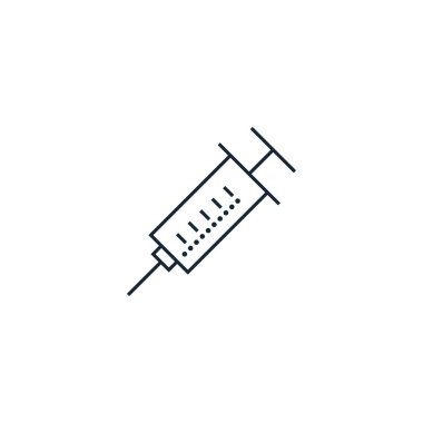 Syringe creative icon. From Medicine icons collection. Isolated