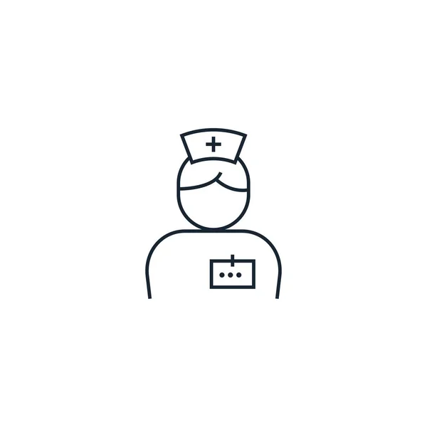 Nurse creative icon. From Medicine icons collection. Isolated — 스톡 벡터