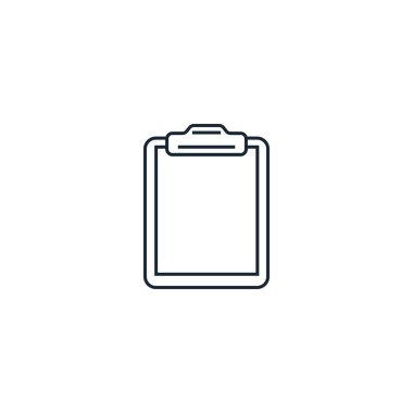 Clipboard creative icon. From Stationery icons collection. Isolated