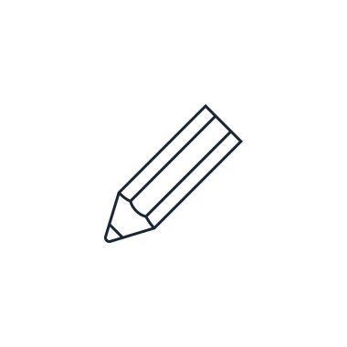 Pencil creative icon. From Stationery icons collection. Isolated