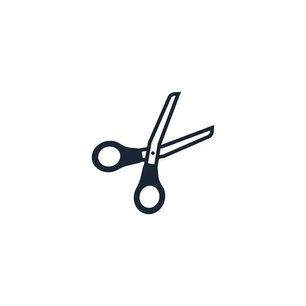 Scissors creative icon. From Stationery icons collection. Isolated — Stock Vector