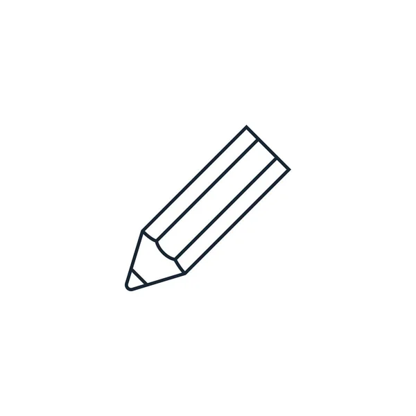 Pencil creative icon. From Stationery icons collection. Isolated