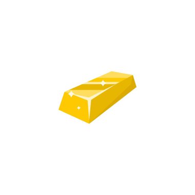 gold bar creative icon. From Casino icons collection