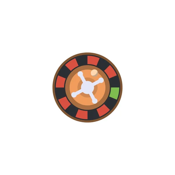 Icono creativo ruleta. De la colección de iconos de Casino. Aislado — Vector de stock