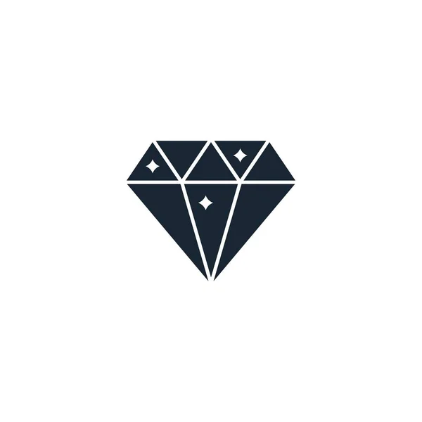 Diamant kreative Ikone. aus der Sammlung von Casino-Symbolen. isoliert — Stockvektor