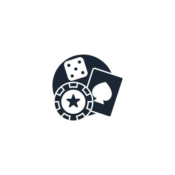 Szerencsejáték kreatív ikon. A Casino ikongyűjteményéből. Elszigetelt — Stock Vector